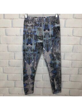 Soft Surroundings Have To Have Leggings Petite Size PXS Blue Gray Print
